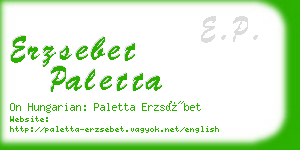 erzsebet paletta business card